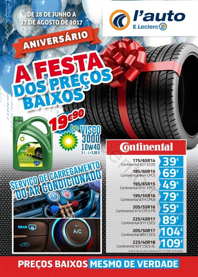 Antevisão Folheto E-LECLERC Auto aniversário 28 