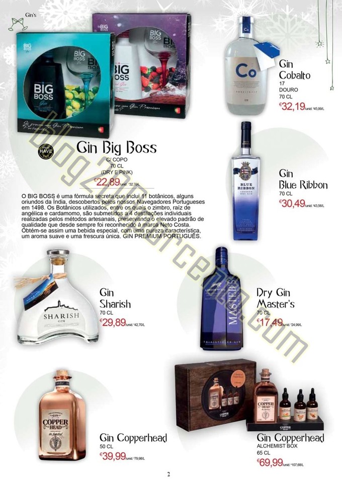 Antevisão Folheto E-LECLERC Especial Gins de 2 a 