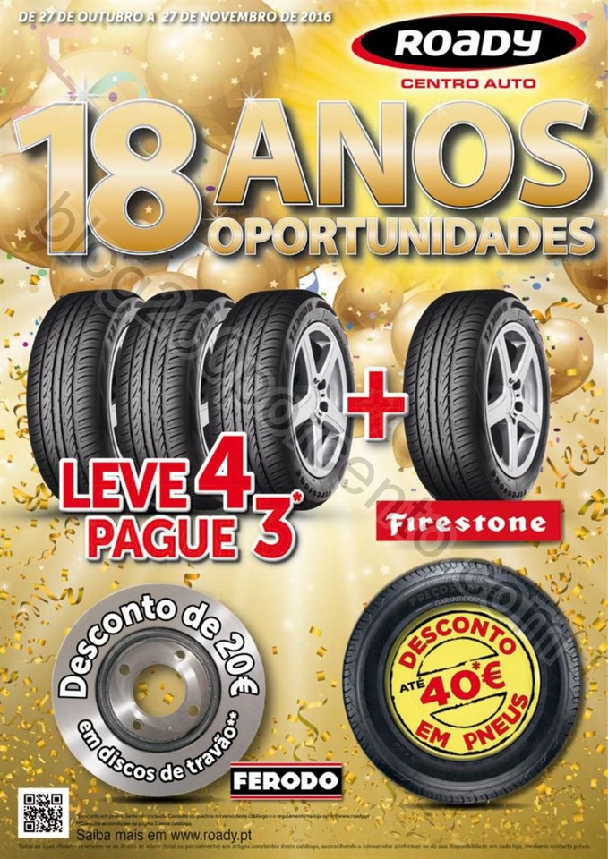 Novo Folheto ROADY Promoções de 27 outubro a 27 