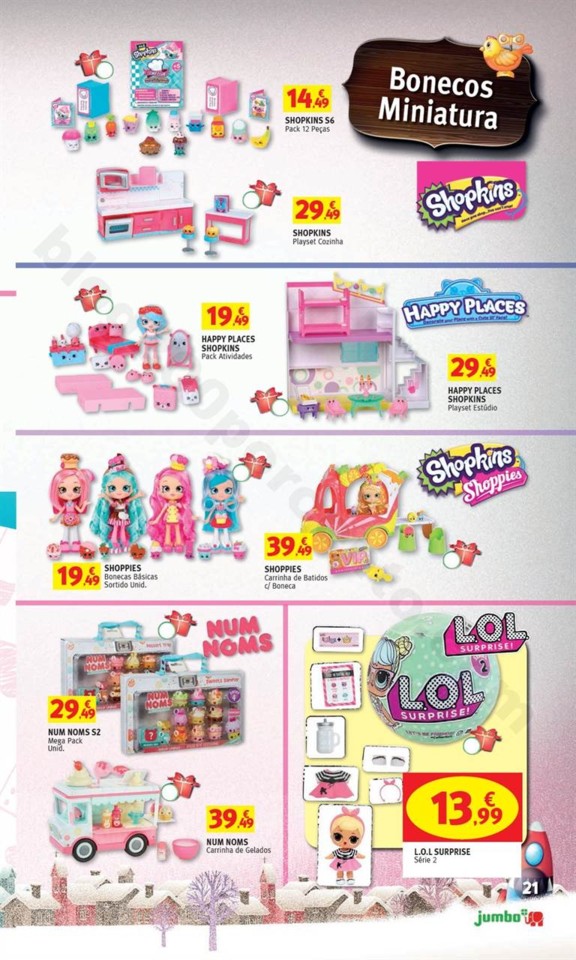 Antevisão Folheto JUMBO Brinquedos Natal promoç