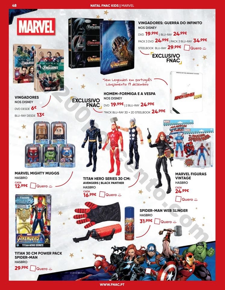 Antevisão Folheto FNAC Natal Kids Promoções de 