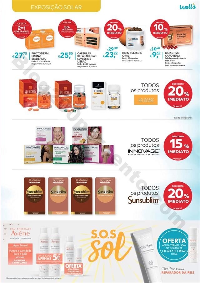 Antevisão Folheto WELLS Verão Promoções de 18 