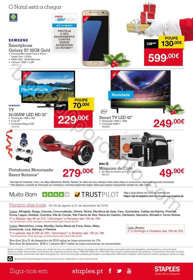Antevisão Folheto STAPLES Promoções de 28 novem