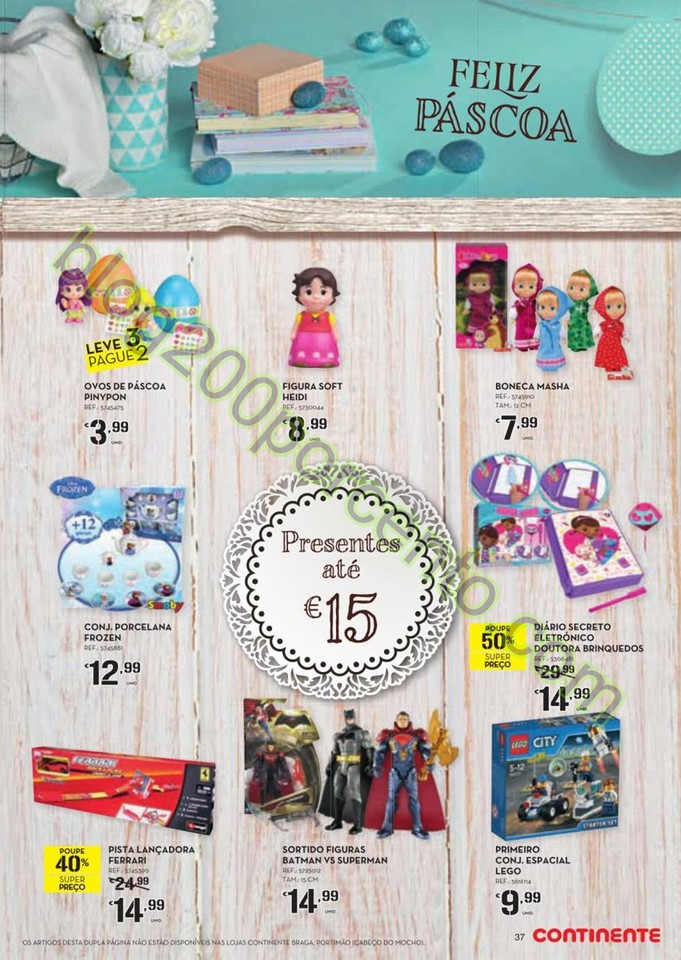 Antevisão Folheto CONTINENTE Páscoa de 1 a 27 ma