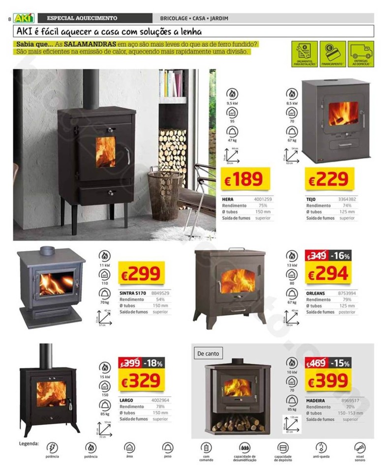 Novo Folheto AKI Aquecimento promoções até 28 f