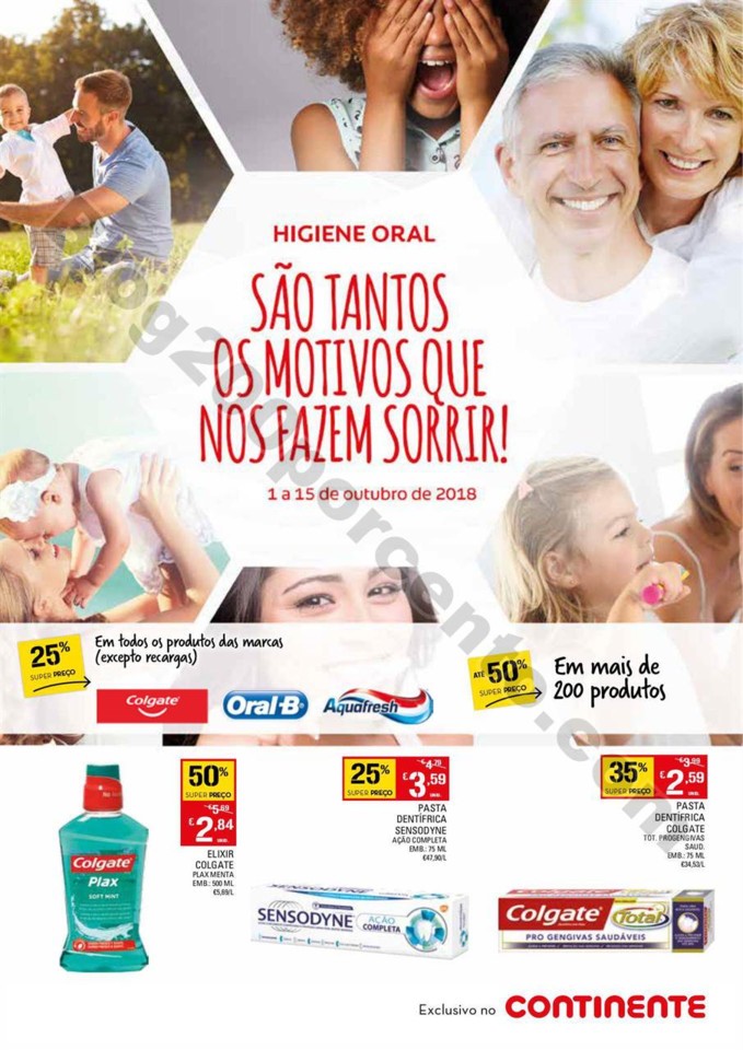 Antevisão Folheto Continente higiene oral 1 a 15 