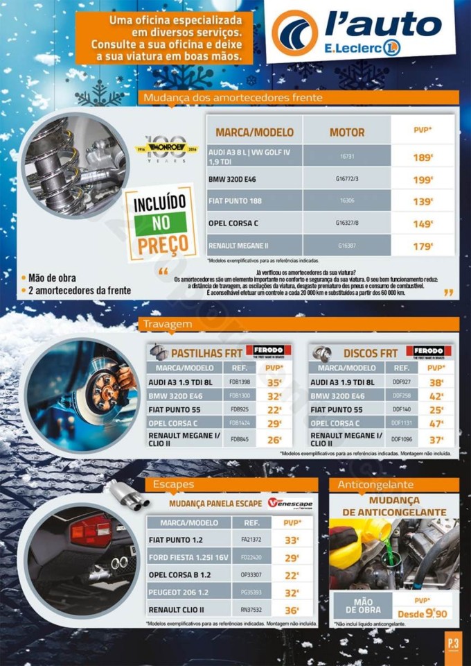 Antevisão Folheto E-LECLERC Auto promoções de 2