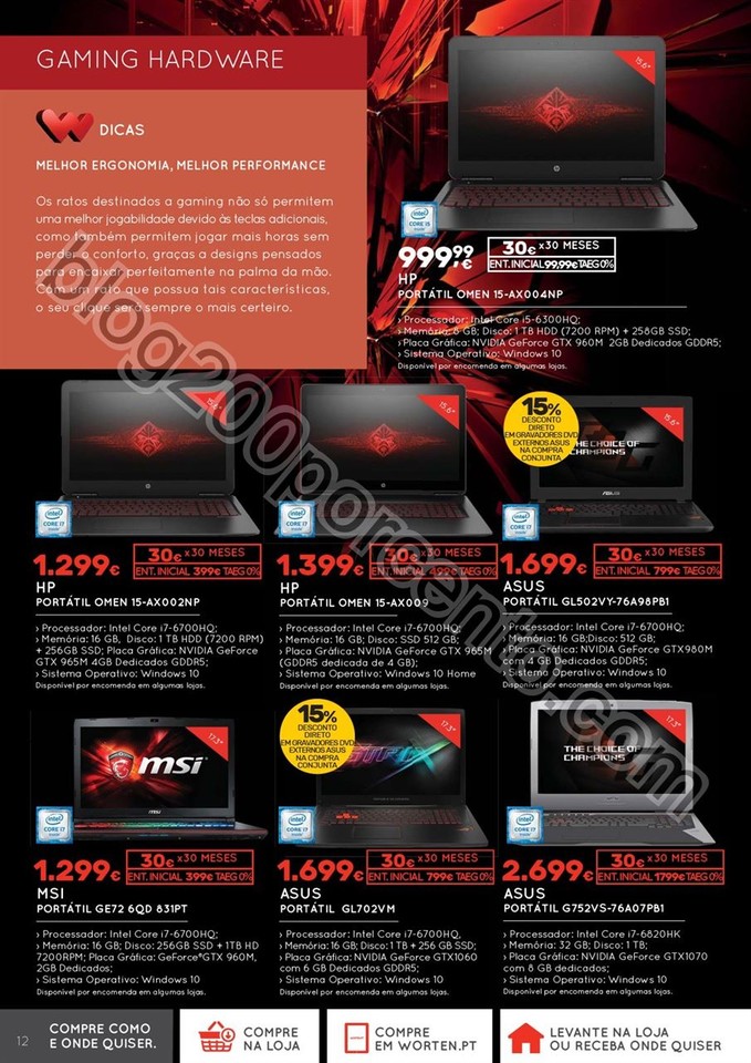 Novo Folheto WORTEN Tecnologia promoções de 6 a 