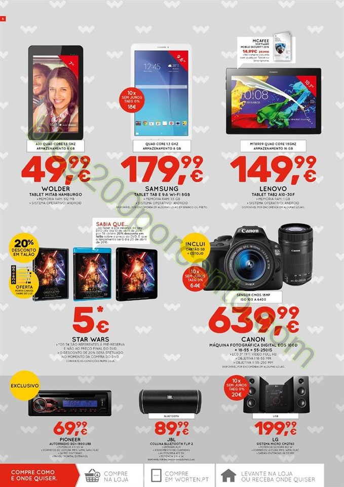 Antevisão Folheto WORTEN promoções de 31 março