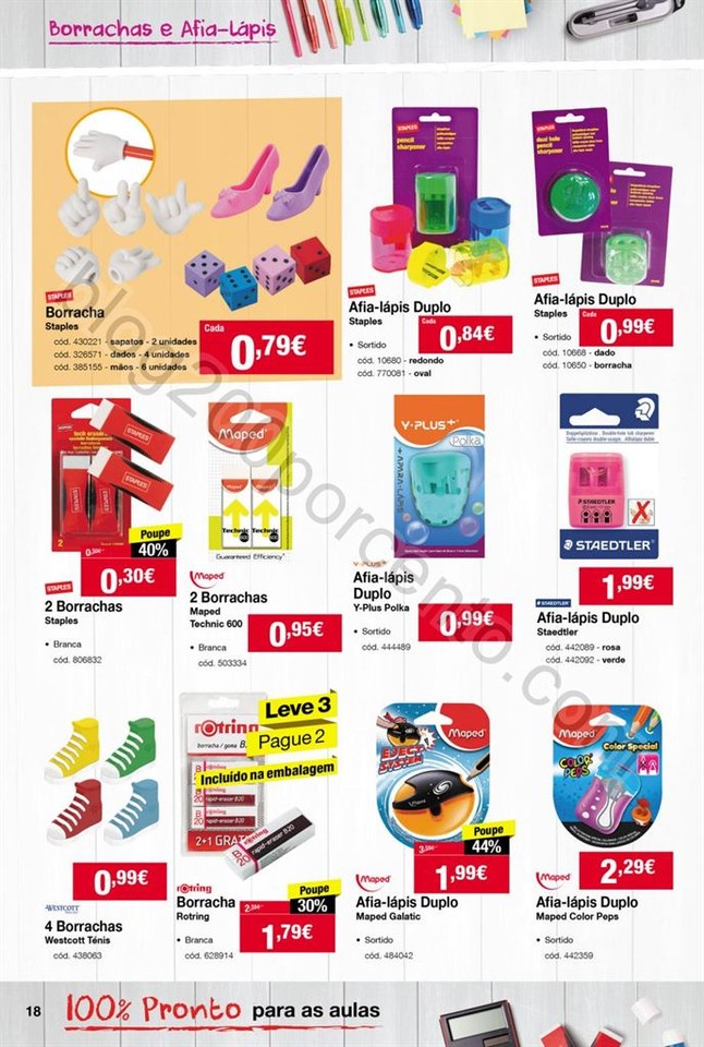 Antevisão Folheto STAPLES Regresso às aulas de 1