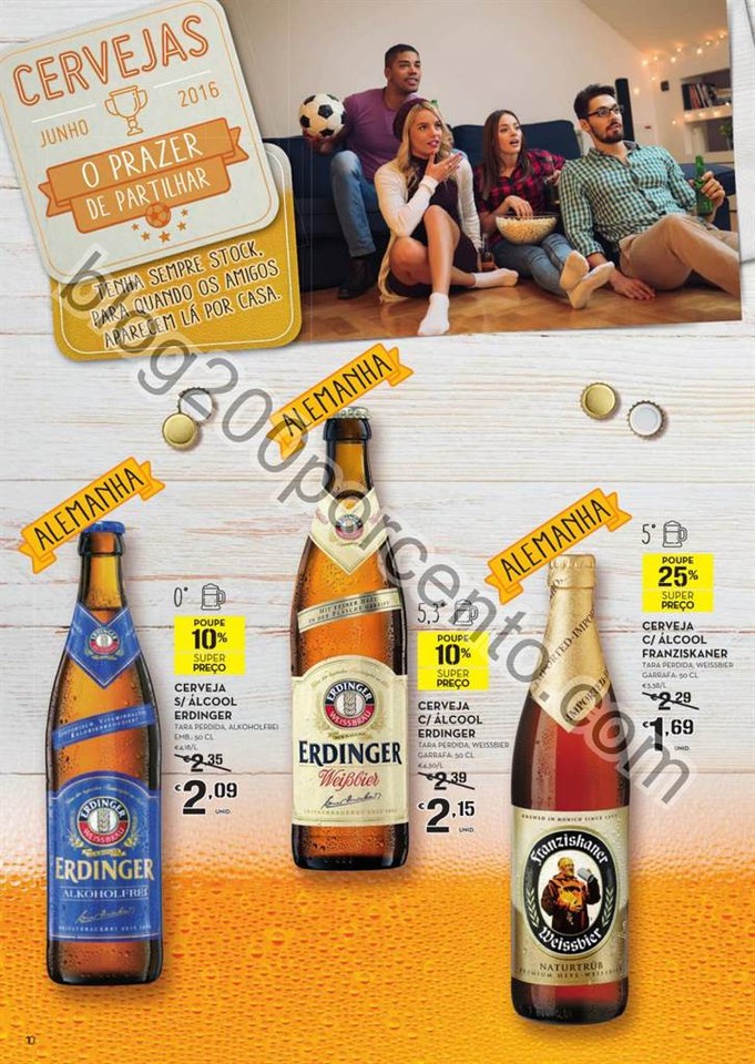 Antevisão Folheto CONTINENTE Cervejas promoções