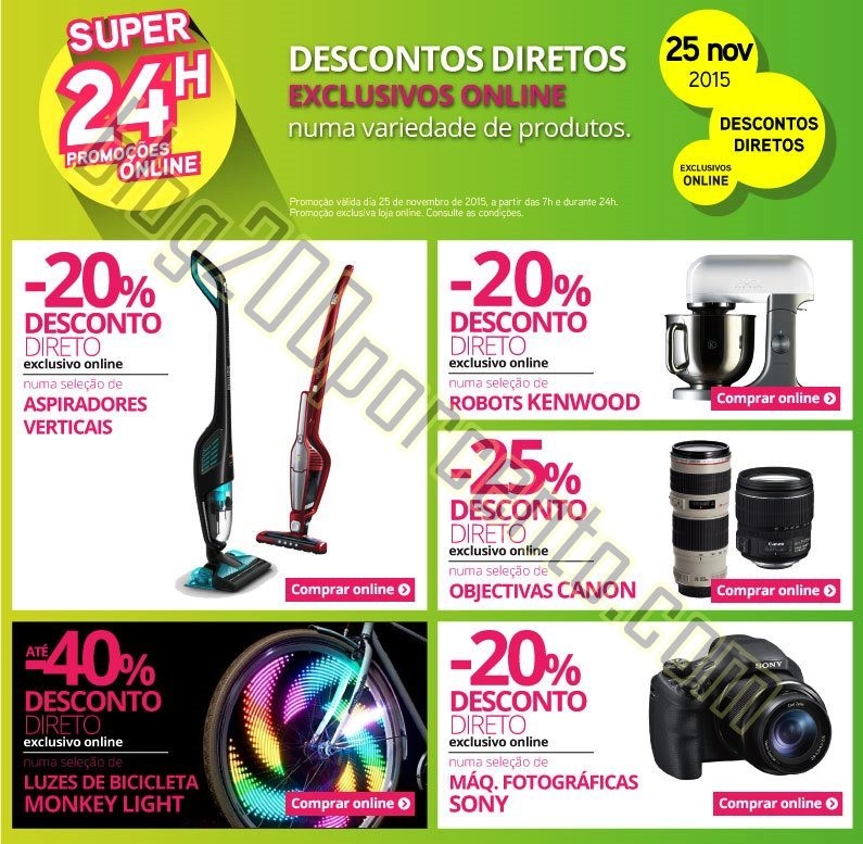 24 horas de descontos RADIO POPULAR dia 25 novembr