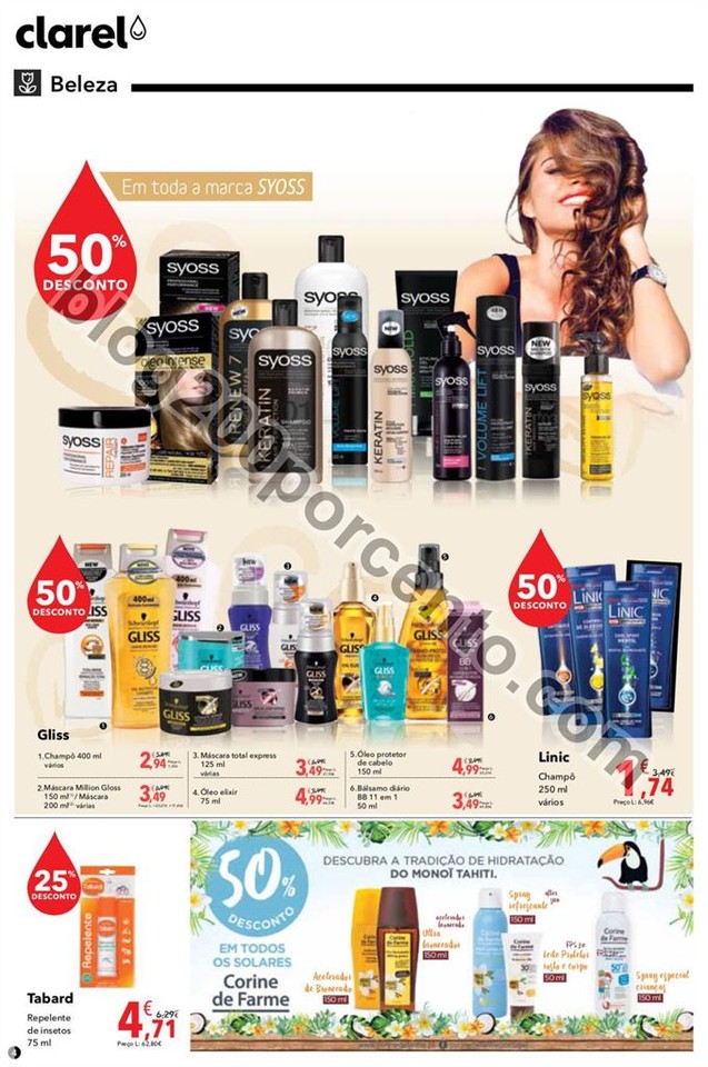 Antevisão Folheto CLAREL promoções de 5 a 18 ma