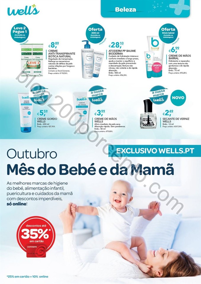 Antevisão Folheto WELLS promoções outono de 20 