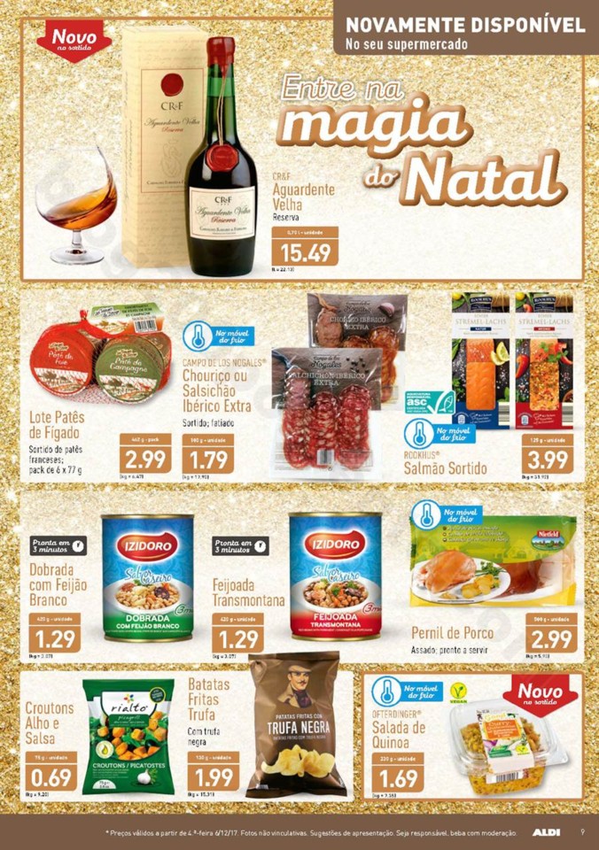 Antevisão Folheto ALDI Natal Promoções a partir