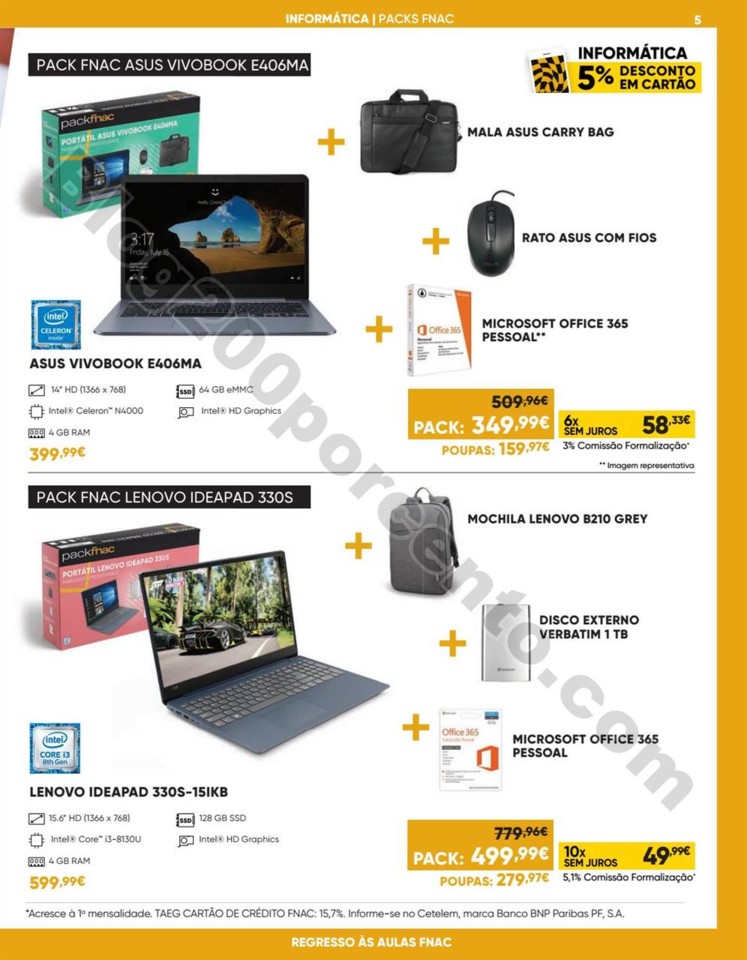 Antevisão Folheto FNAC Regresso às aulas promoç