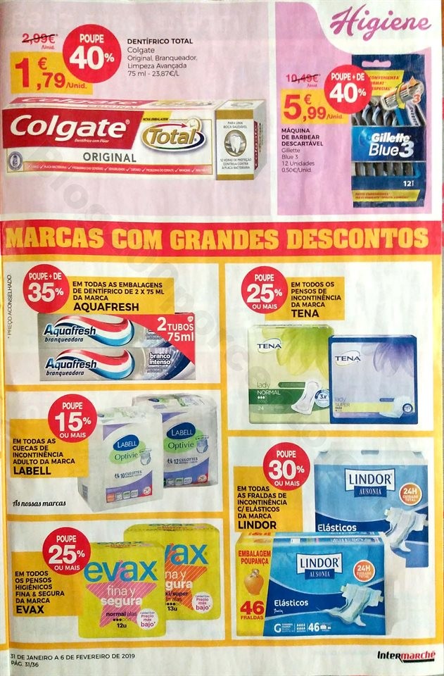 antevisao folheto Intermarche 31 janeiro a 6 fever