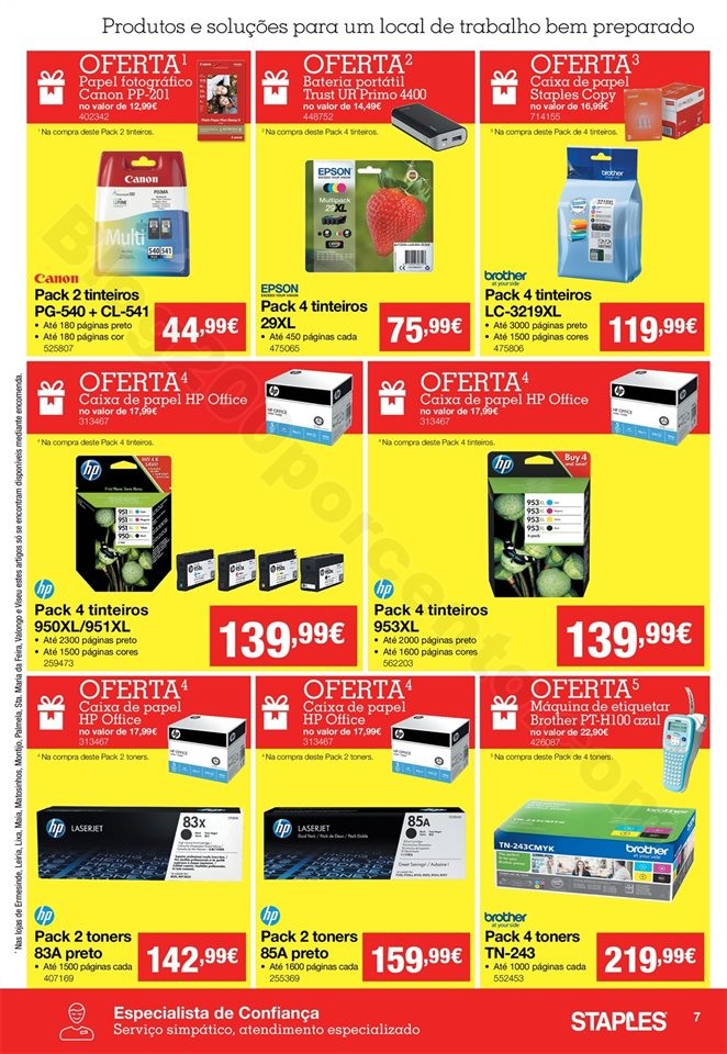 Antevisão Folheto STAPLES 29 janeiro a 13  fevere