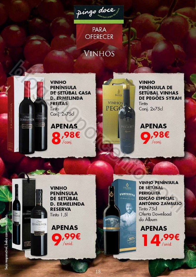 Novo Folheto Vinhos e Bebidas PINGO DOCE Promoçõ