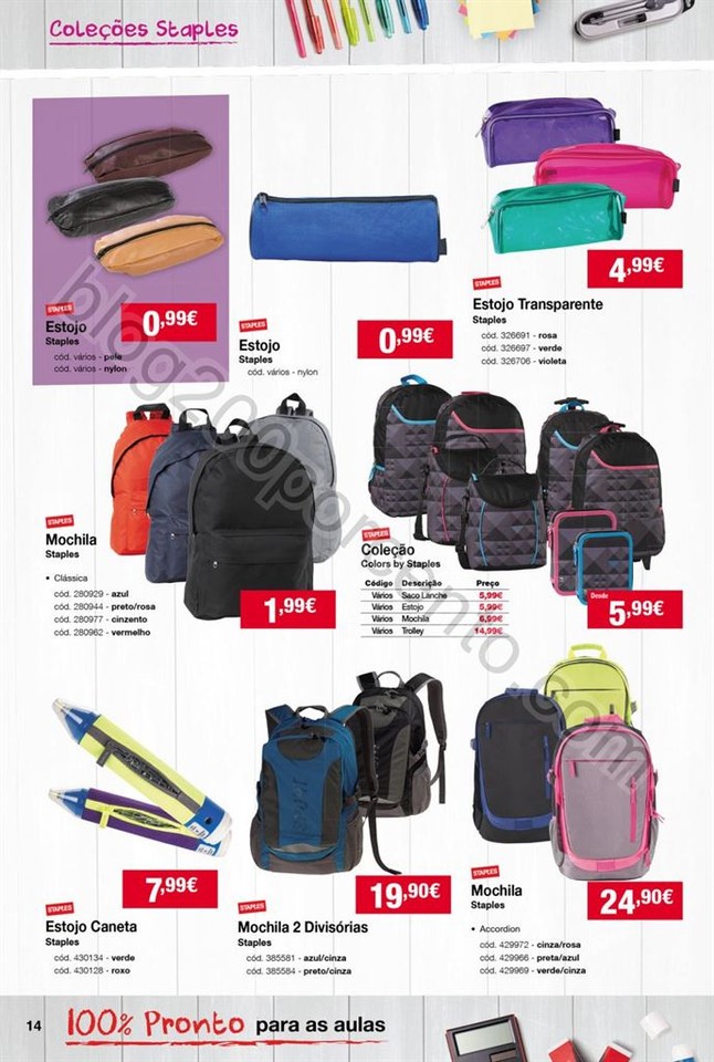 Antevisão Folheto STAPLES Regresso às aulas de 1