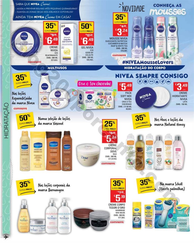 Antevisão Folheto CONTINENTE Beleza Verão Promo