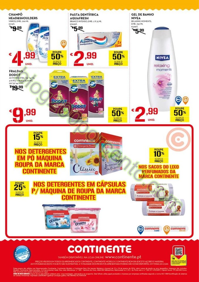 Antevisão Folheto CONTINENTE Fim de semana de 15 