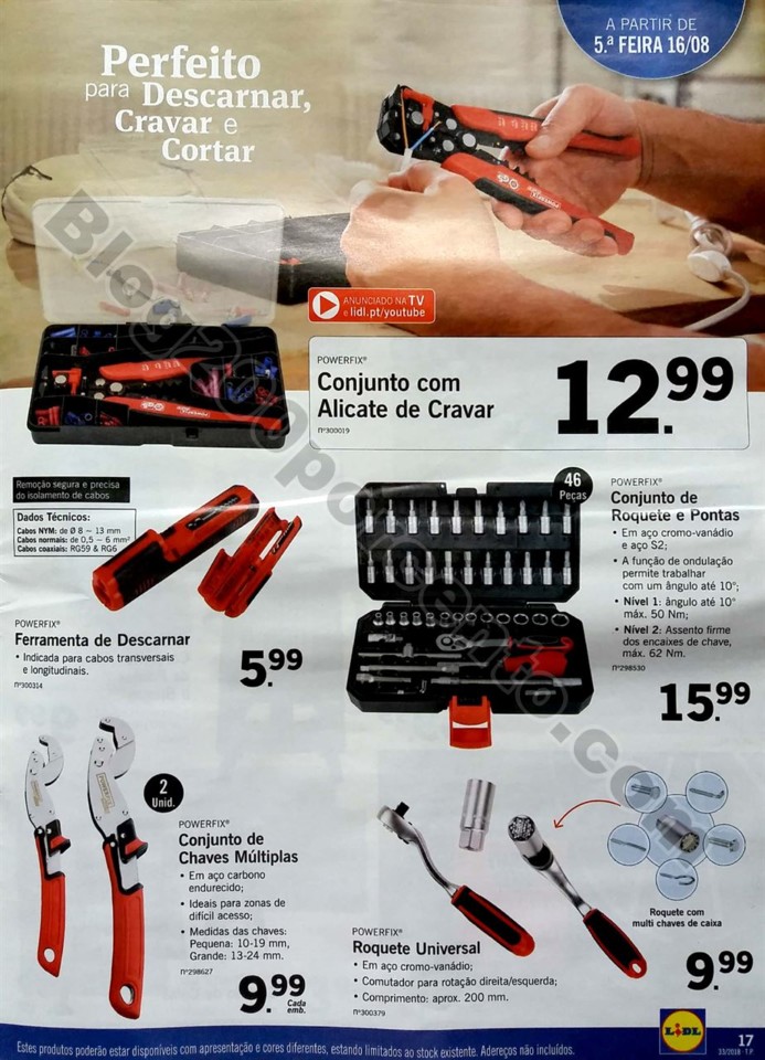 antevisao folheto lidl bazar promocoes 13 e 16 ago