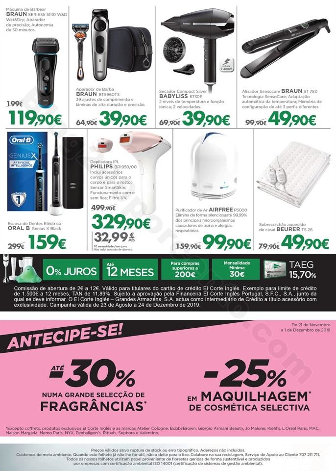 Antevisão Folheto EL CORTE INGLÉS Pré Black Fri