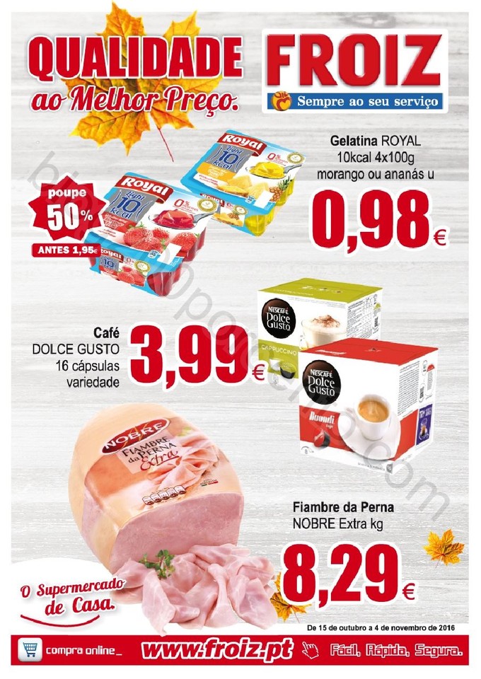 Novo Folheto FROIZ Promoções até 4 novembro p1.