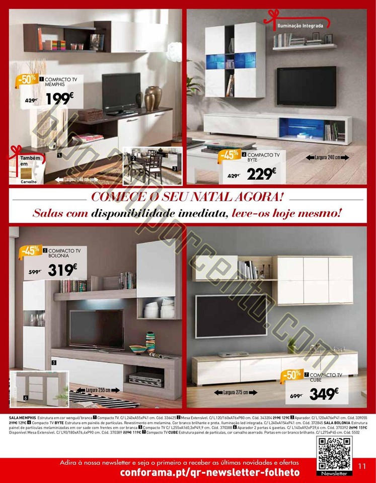 Novo Folheto CONFORAMA Natal de 17 a 31 dezembro p