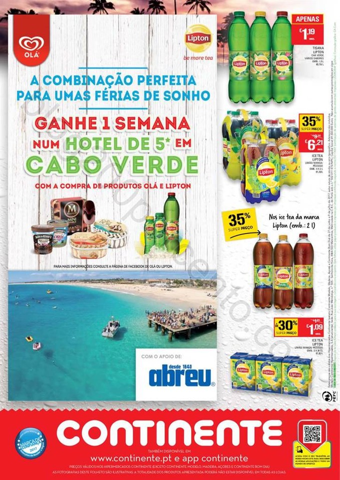 Antevisão Folheto CONTINENTE Gelados e Refrigeran