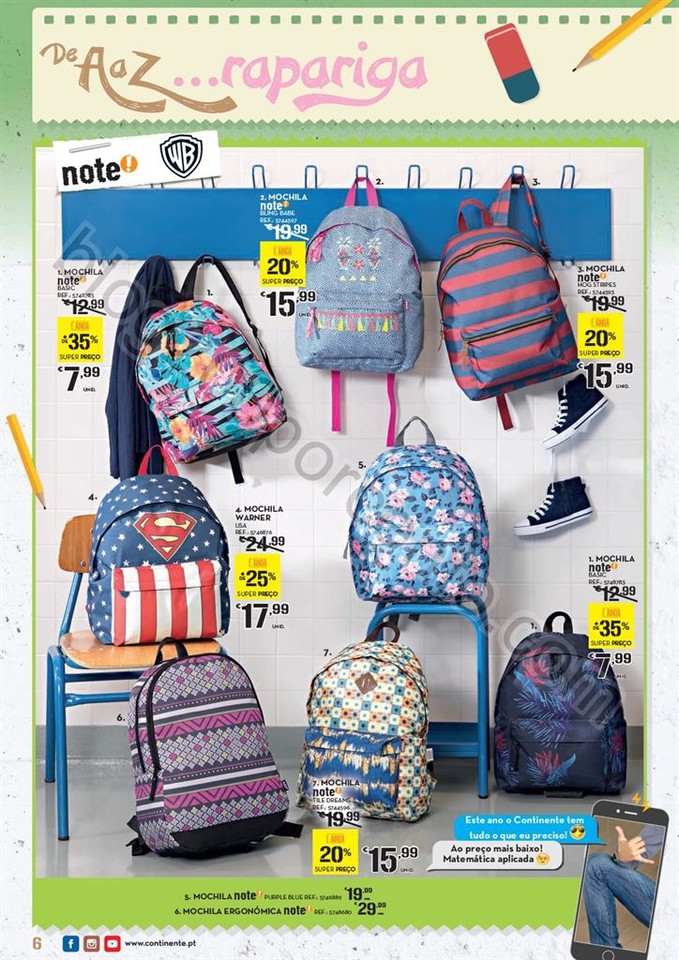 Antevisão Folheto CONTINENTE Regresso às aulas d