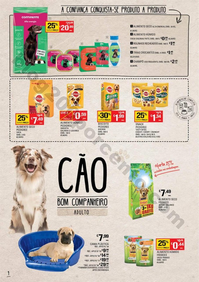 Antevisão Folheto CONTINENTE Pets promoções de 