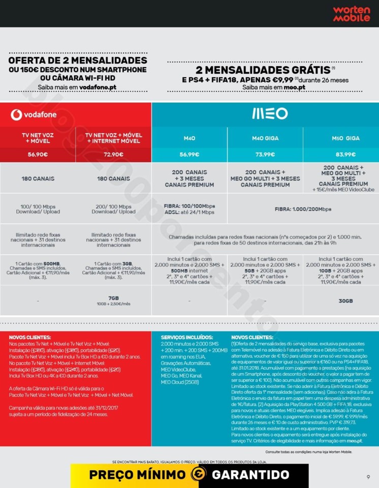 Antevisão Folheto WORTEN Mobile Promoções de 12