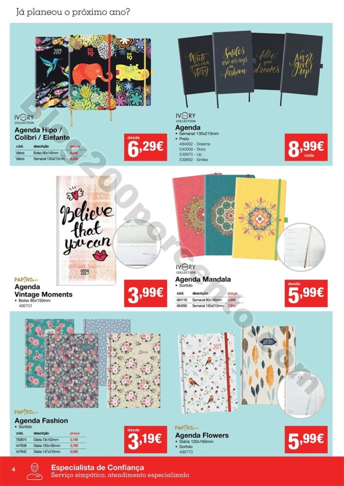 Antevisão Folheto STAPLES Agendas promoções de 