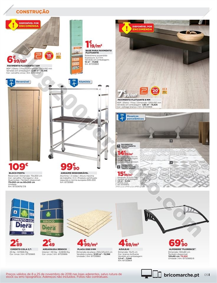 Antevisão Folheto BRICOMARCHÉ Promoções de 8 a