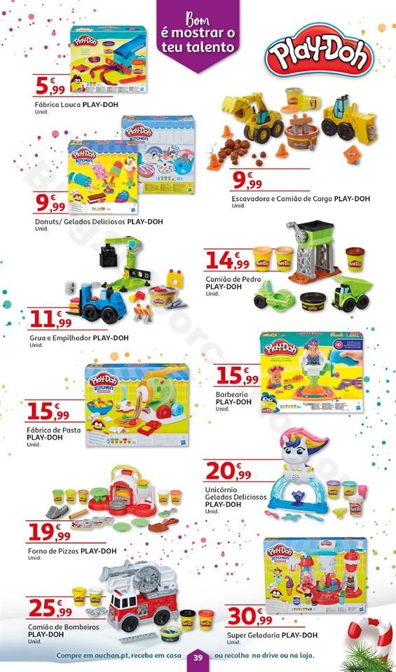 Folheto Brinquedos Natal AUCHAN Promoções de 8 n