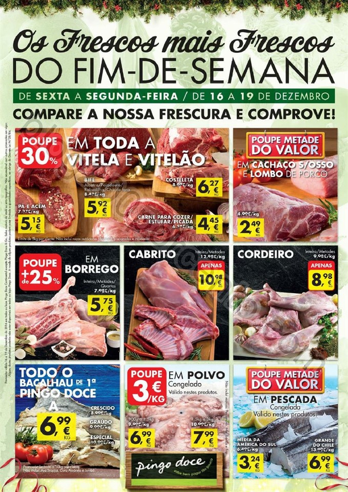 Antevisão Folheto PINGO DOCE Fim de semana de 16 