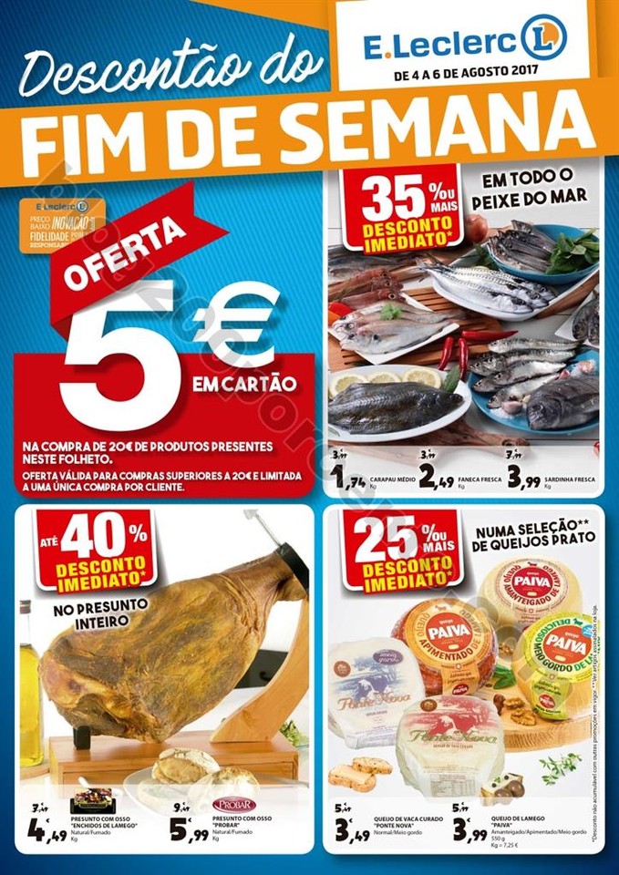ANtevisão Folheto E-LECLERC Fim de semana de 4 a 