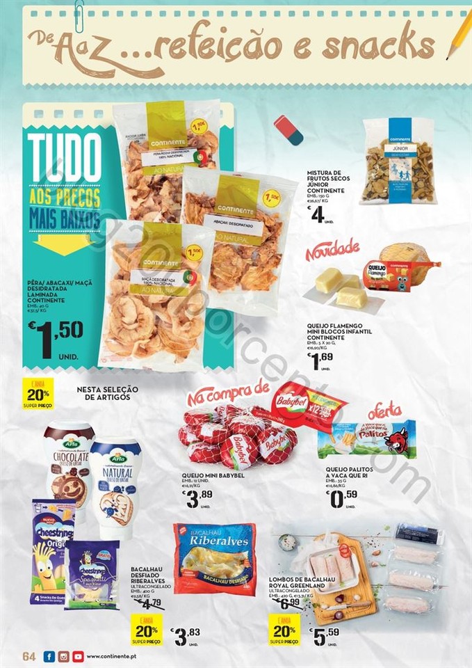 Antevisão Folheto CONTINENTE Regresso às aulas d