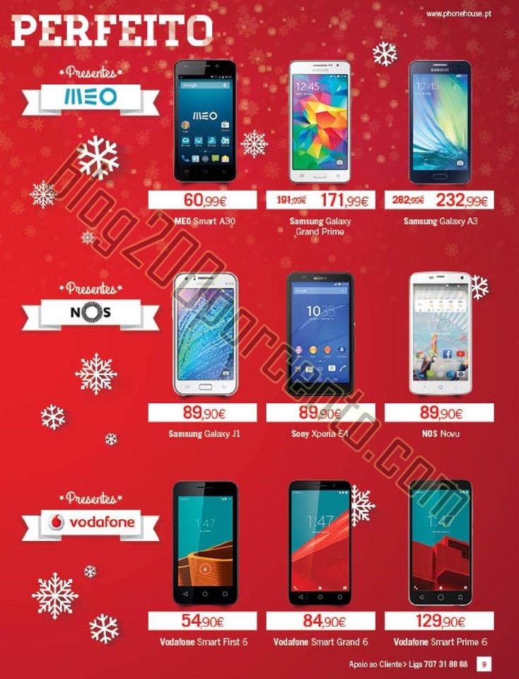 Novo Folheto PHONE HOUSE Natal promoções de 30 n