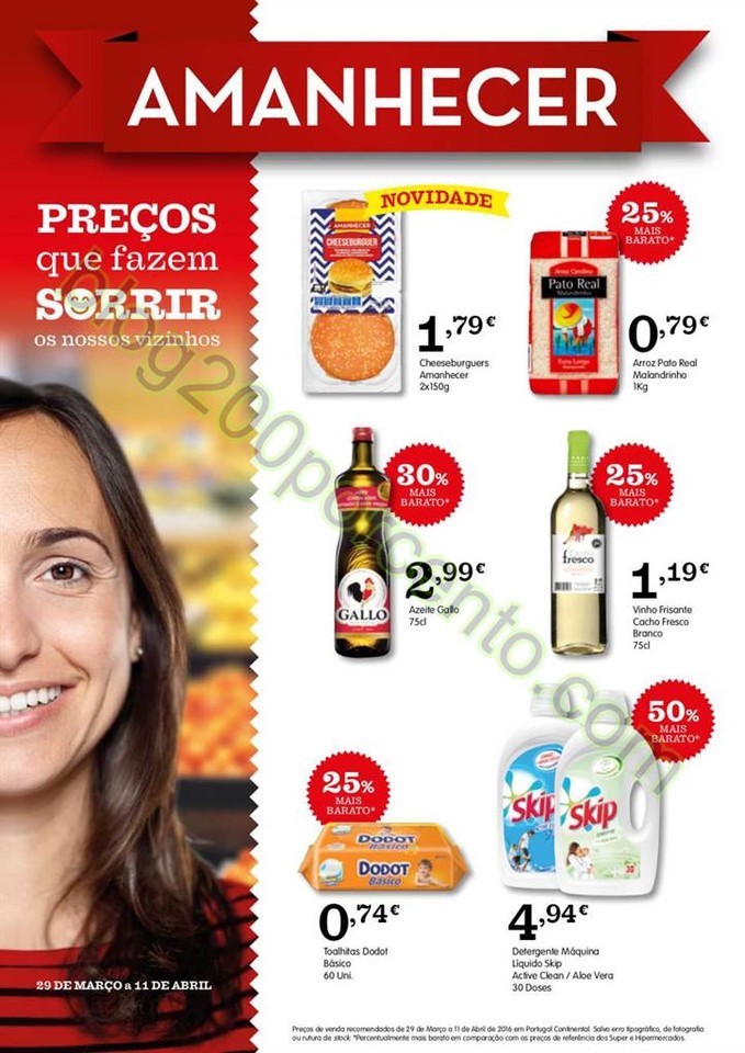 Novo Folheto AMANHECER Promoções de 29 março a 