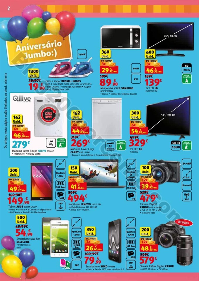 Antevisão Folheto JUMBO Aniversário promoções 