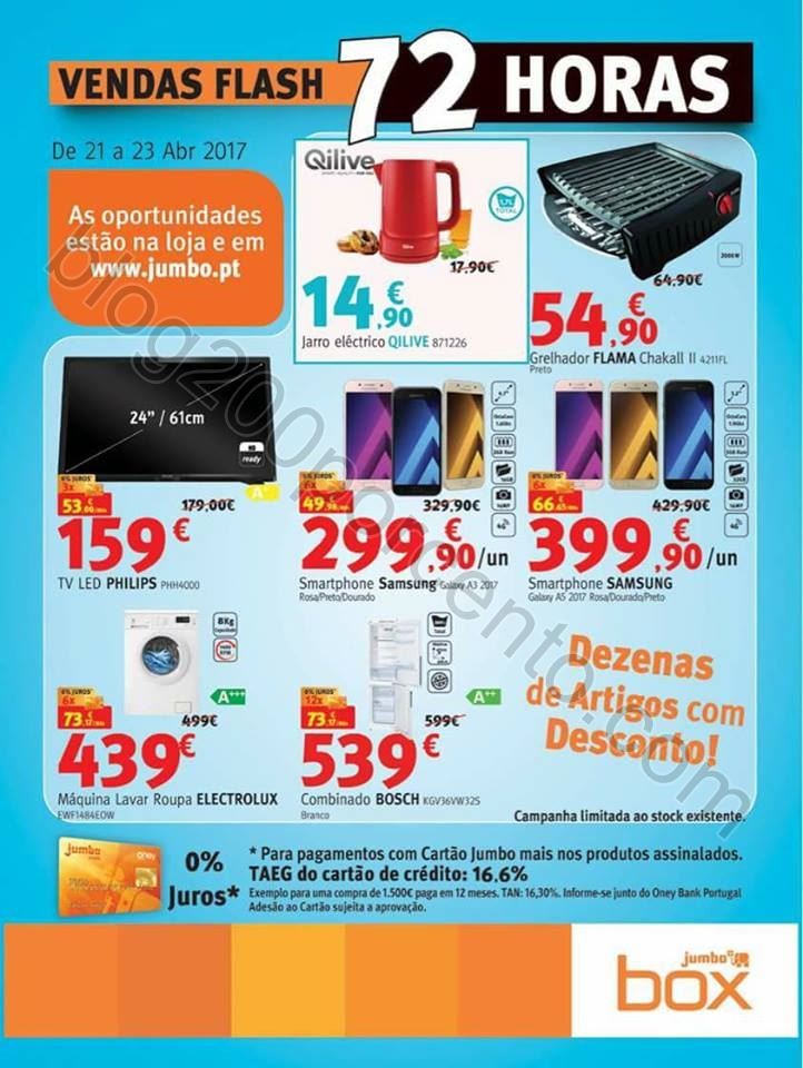 Vendas Flash JUMBO - BOX Promoções até 23 abril