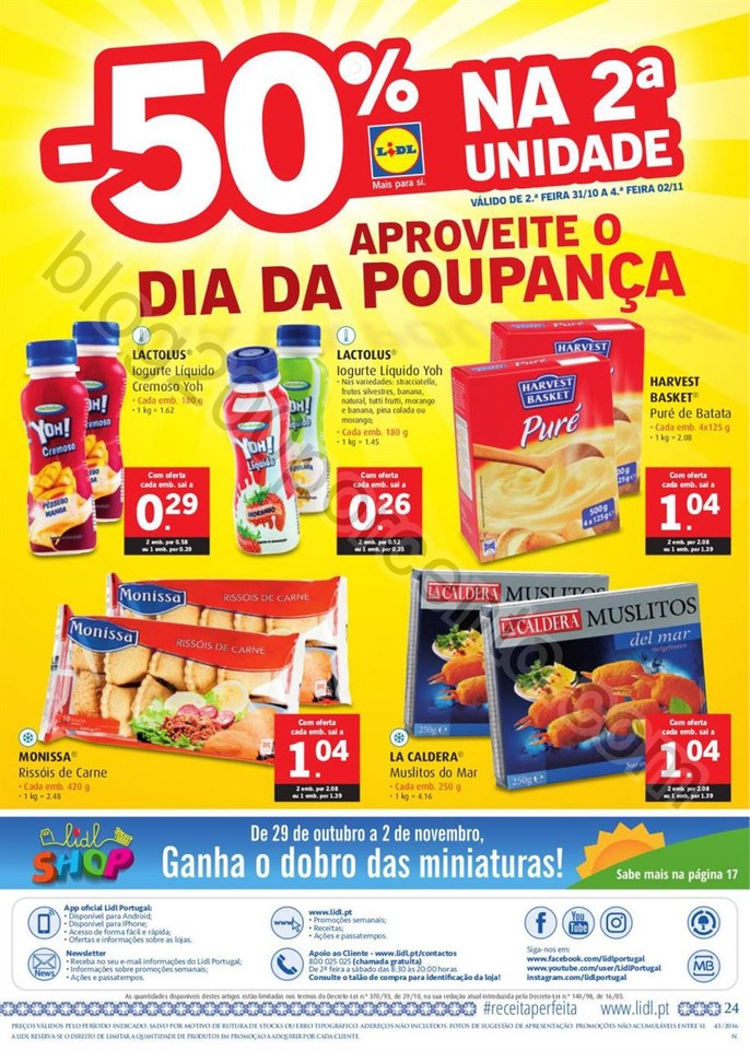 Antevisão Folheto LIDL Promoções de 27 outubro 