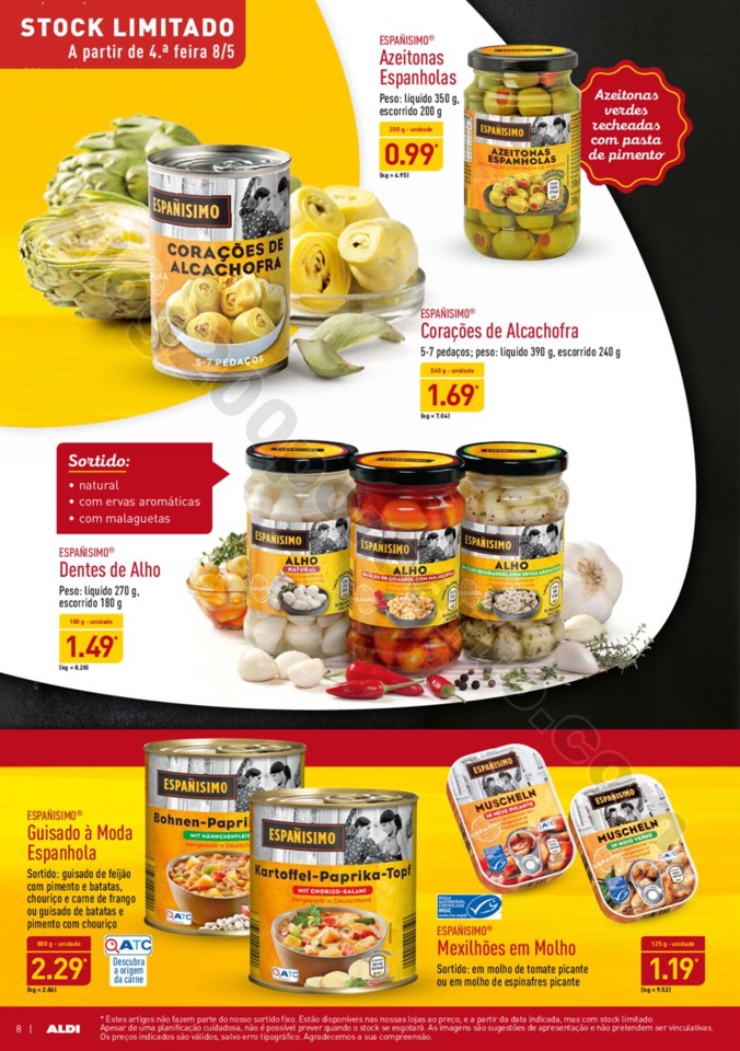 Antevisão Folheto ALDI Promoções a partir de 8 