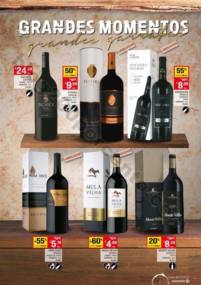 Antevisão Folheto CONTINENTE Vinhos promoções d