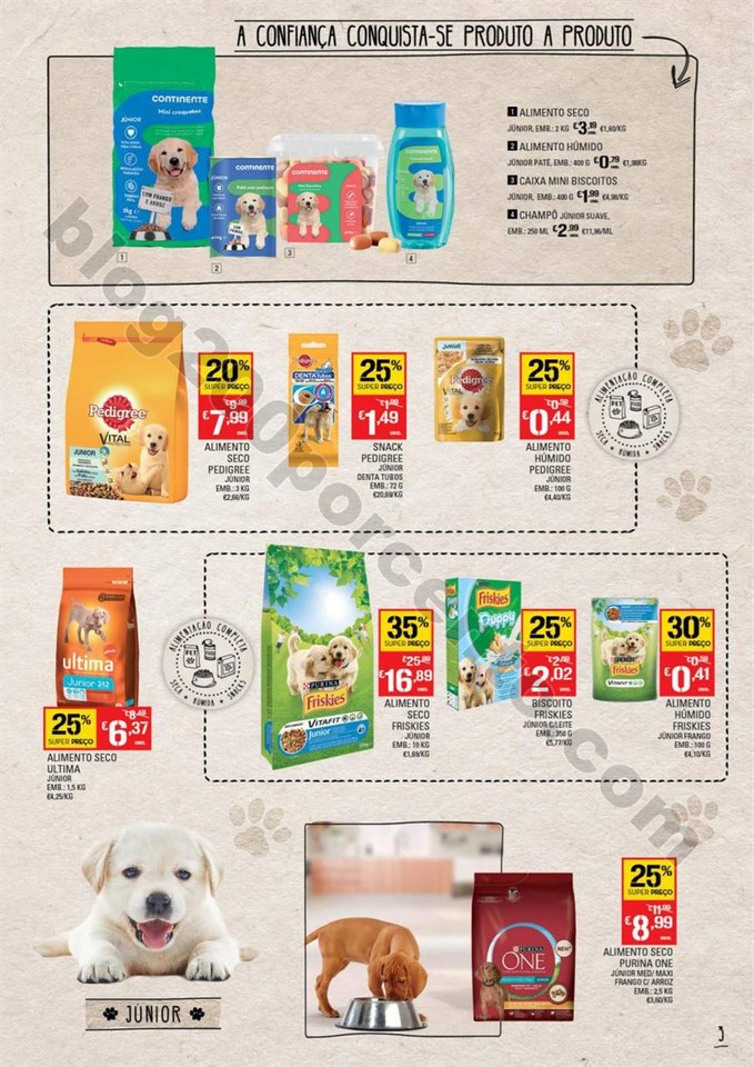 Antevisão Folheto CONTINENTE Pets promoções de 