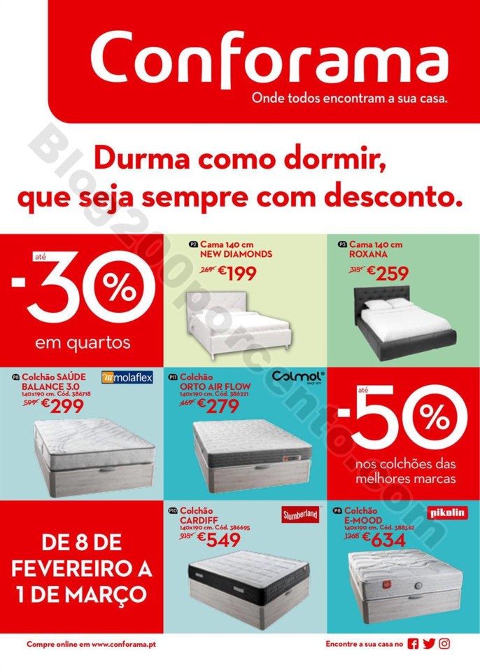 Antevisão Folheto CONFORAMA Promoções de 8 feve