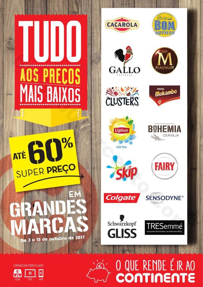 Antevisão folheto CONTINENTE Grandes Marcas 3 out